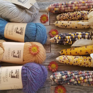 Glass Corn bulky plaid hats