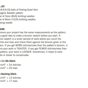 Imagine Sweater in Wool and the Gang Feeling Good Yarn - V062201770 - Downloadable PDF