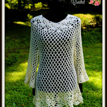 Extended Lace Over Brook Tunic
