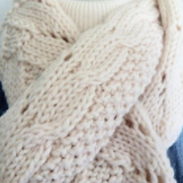 Cable Lace Scarf