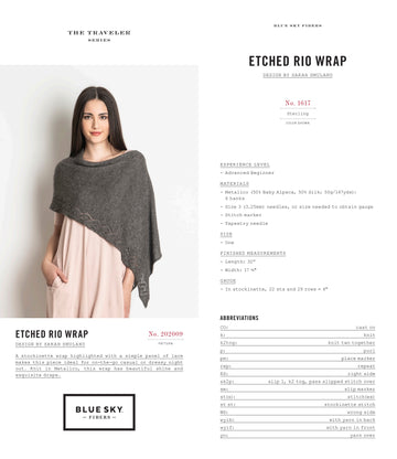 Blue Sky Fibers Etched Rio Wrap PDF