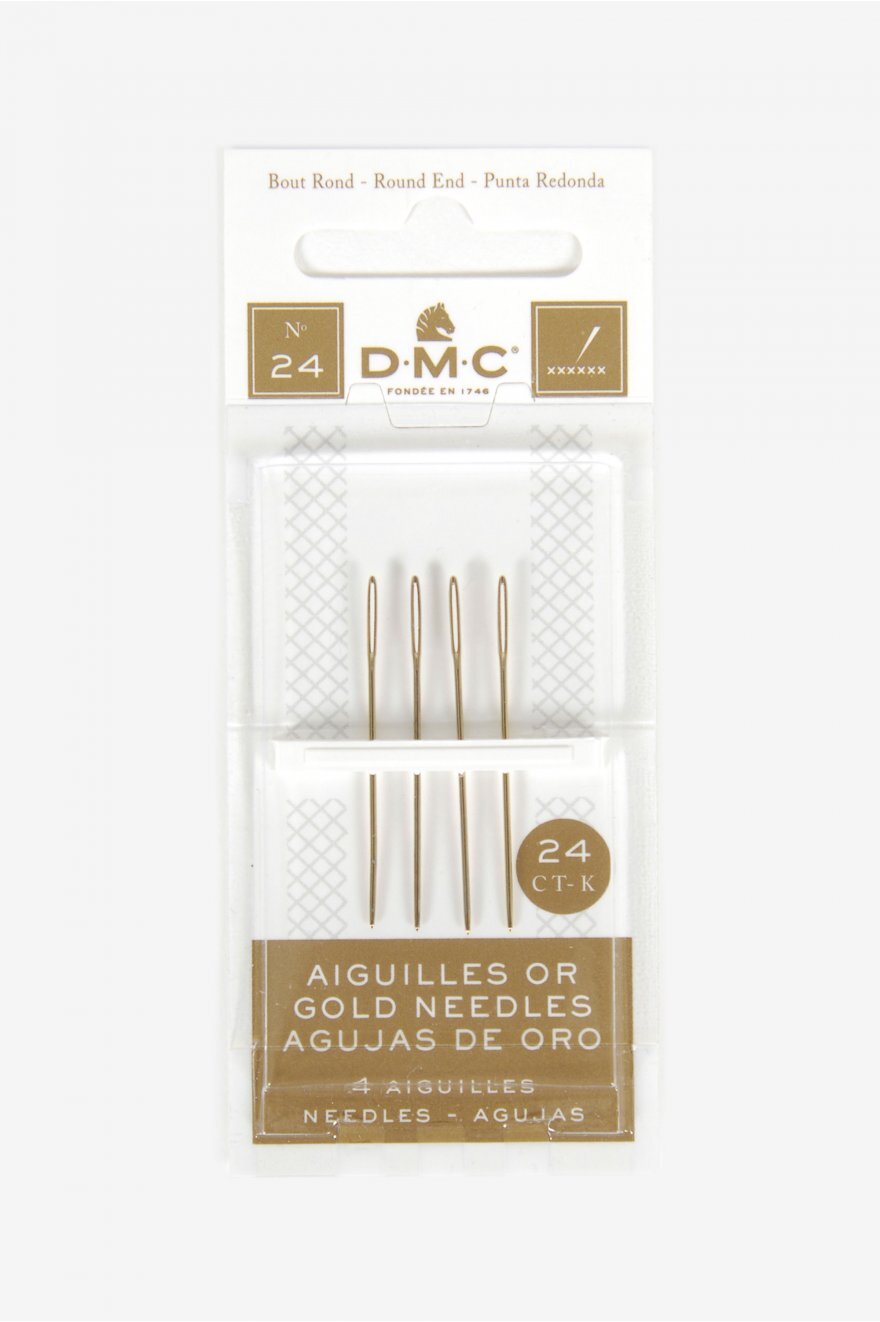 DMC 4 Gold Tapestry Needles (Size 24)