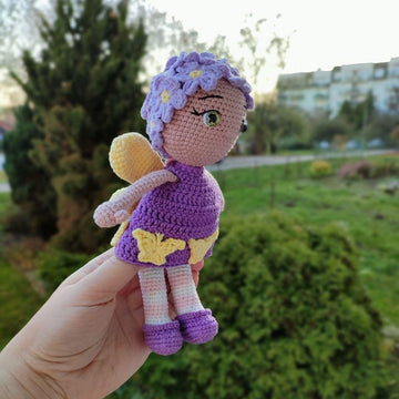 Crochet pattern doll - butterfly amigurumi