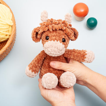 Highland Cow Amigurumi Crochet Pattern