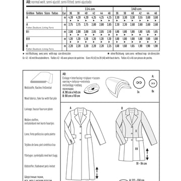 Burda Style Jacket, Coat & Vest Sewing Pattern B6845 - Paper Pattern, Size 10 - 20