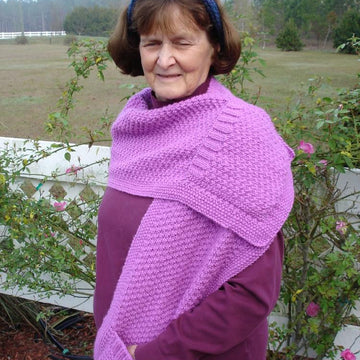 Double Moss Pocket Shawl