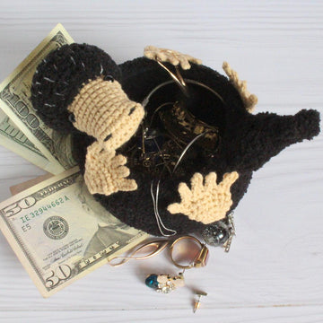 Niffler crochet Jewelry basket  fantastic beasts
