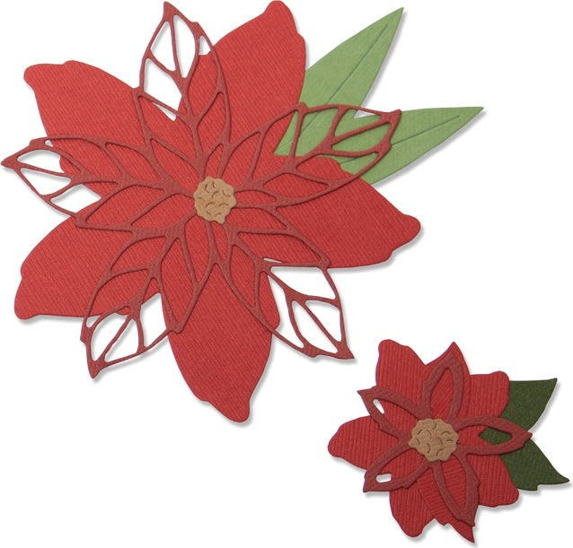 Sizzix Thinlits Dies By Lisa Jones - Poinsettia
