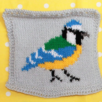 Garden Birds Intarsia Squares