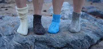 Cosy Cabled Toe-Up Socks