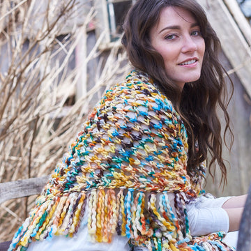 Papavero Shawl in Berroco Coco - Downloadable PDF