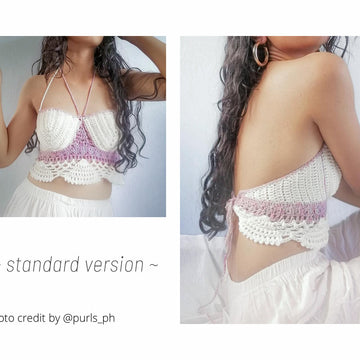 MERMAID Bralette - Crochet Pattern - Summer Top
