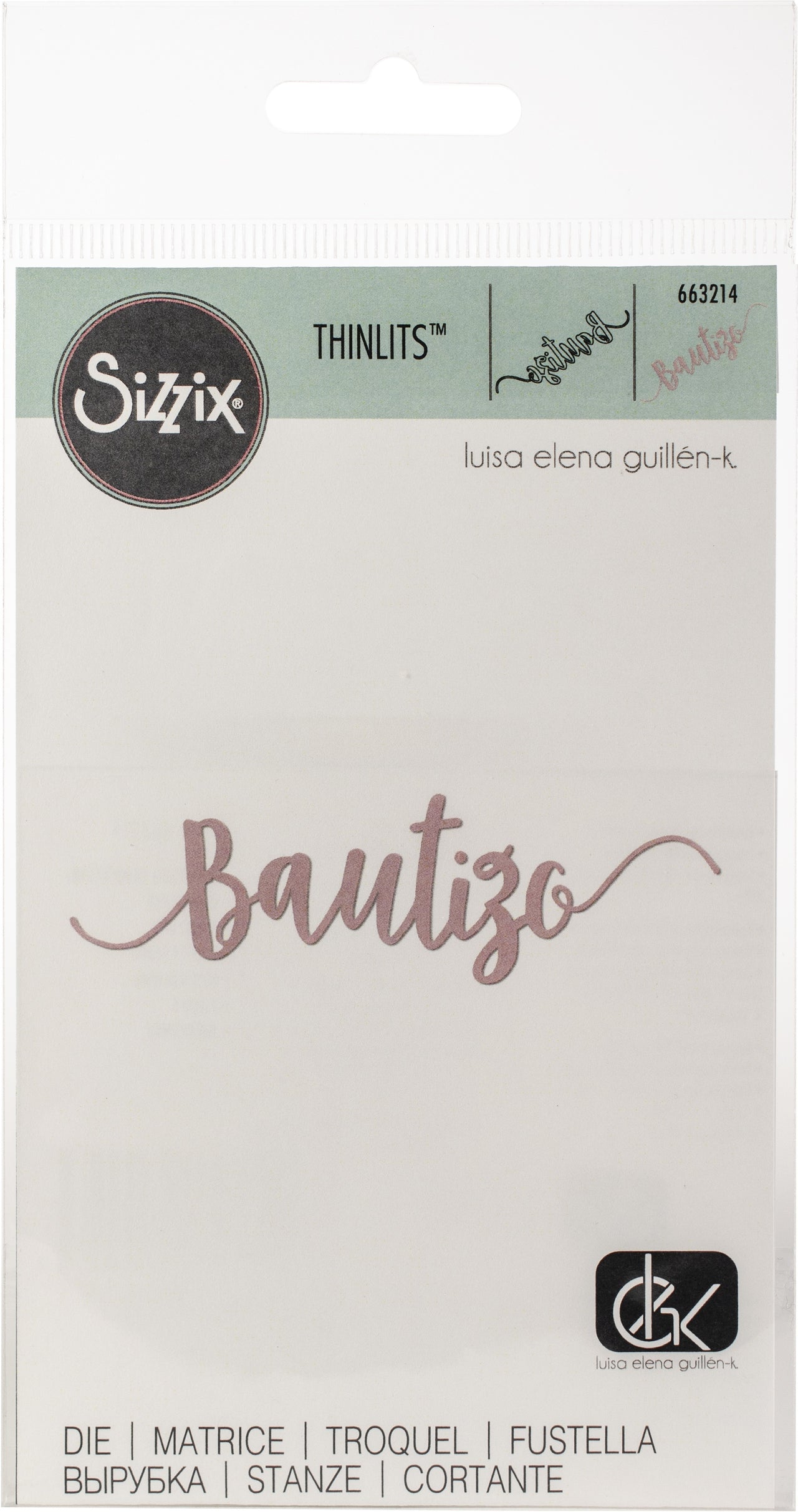 Sizzix Thinlits Die By Luisa Elena Guillen-K - Bautizo