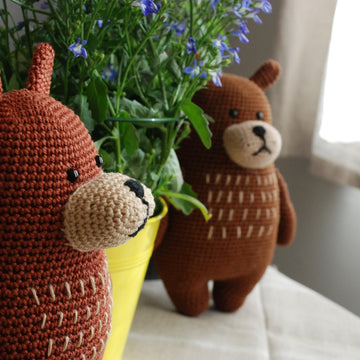 Blaise the big brown bear crochet pattern
