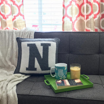 Letter Bold N Pillow