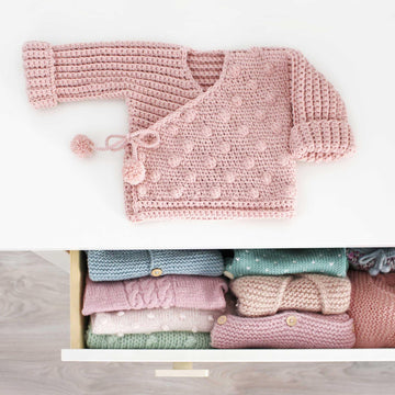 Size New Born - NEO Crochet Crossed Baby Jacket