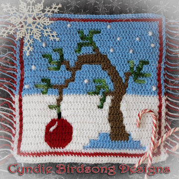Sad Little Christmas Tree mosaic square