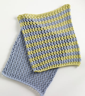 Morning Glory Washcloths in Lion Brand Cotton-Ease - 81094AD