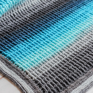 Aurora Skies Ribbed Baby Blanket