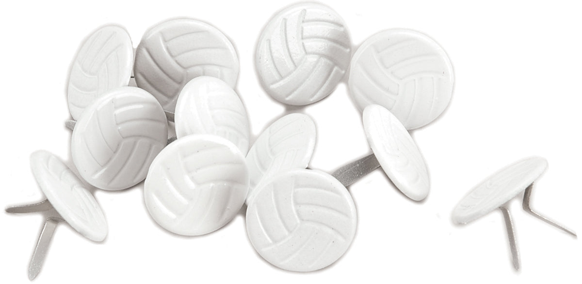 Eyelet Outlet Shape Brads 12/Pkg - Volleyballs