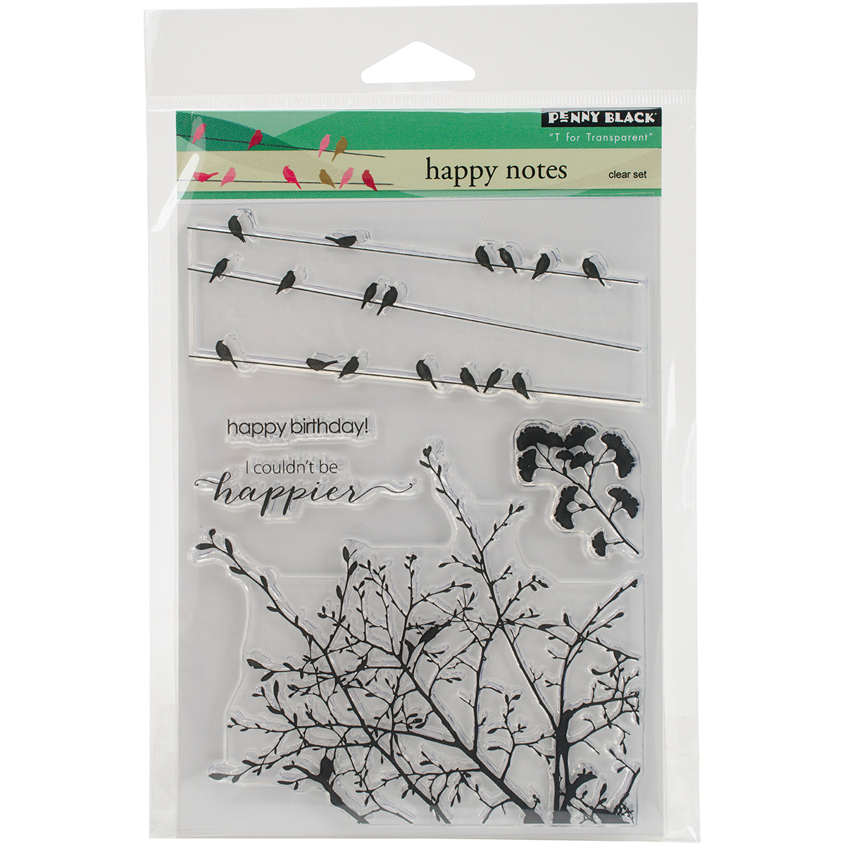 Penny Black Clear Stamps - Happy Notes
