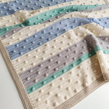 Bobbles and Stripes Blanket
