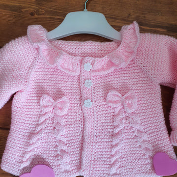 Pink cardigan in Stylecraft DK