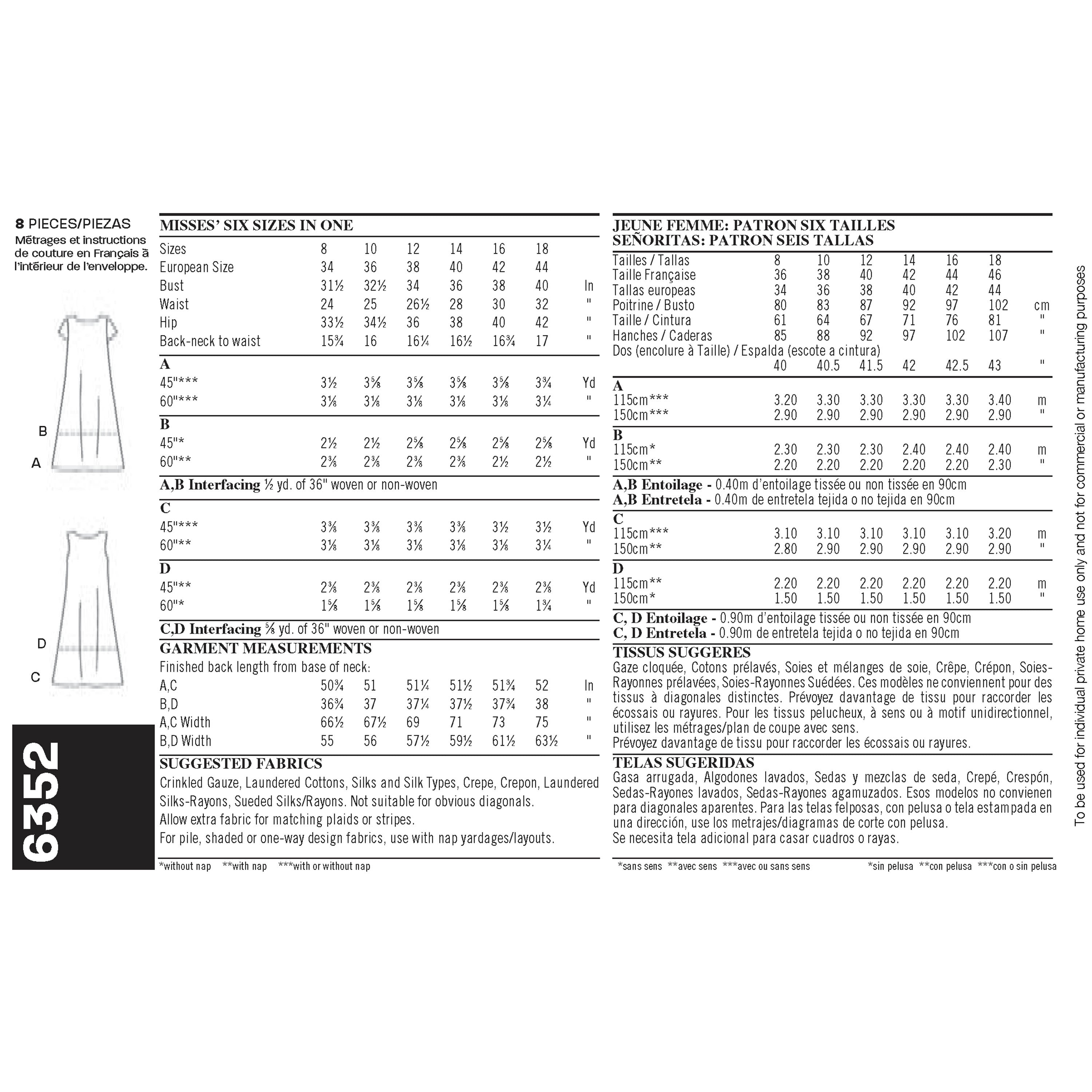 New Look Misses' Dresses 6352 - Paper Pattern, Size A