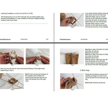 Bear toy knitting pattern