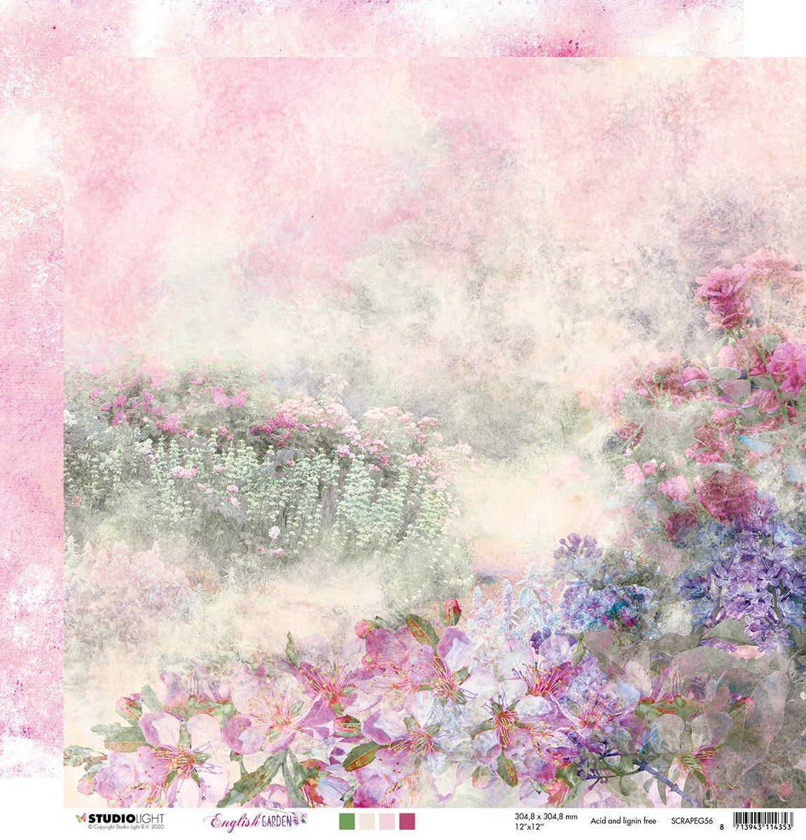 Studio Light English Garden Double-Sided Cardstock 12"X12" 10/Pkg - NR. 56