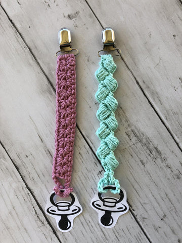Daisy and Pedal Pacifier Clip