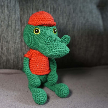 Häkelanleitung für das Krokodil Croco