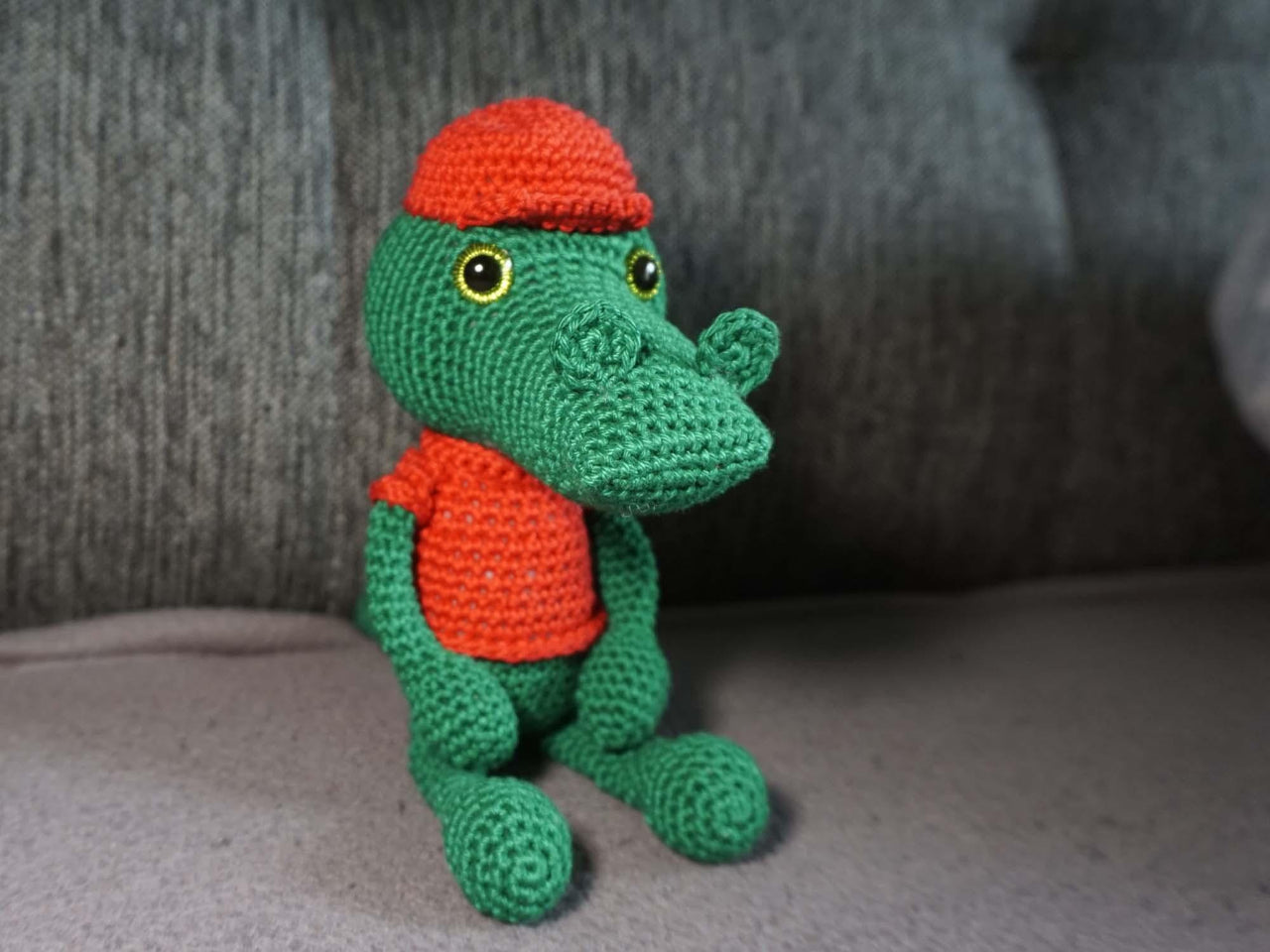 Häkelanleitung für das Krokodil Croco