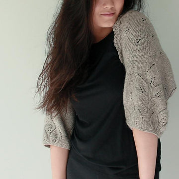 Patricia - leaf pattern shrug
