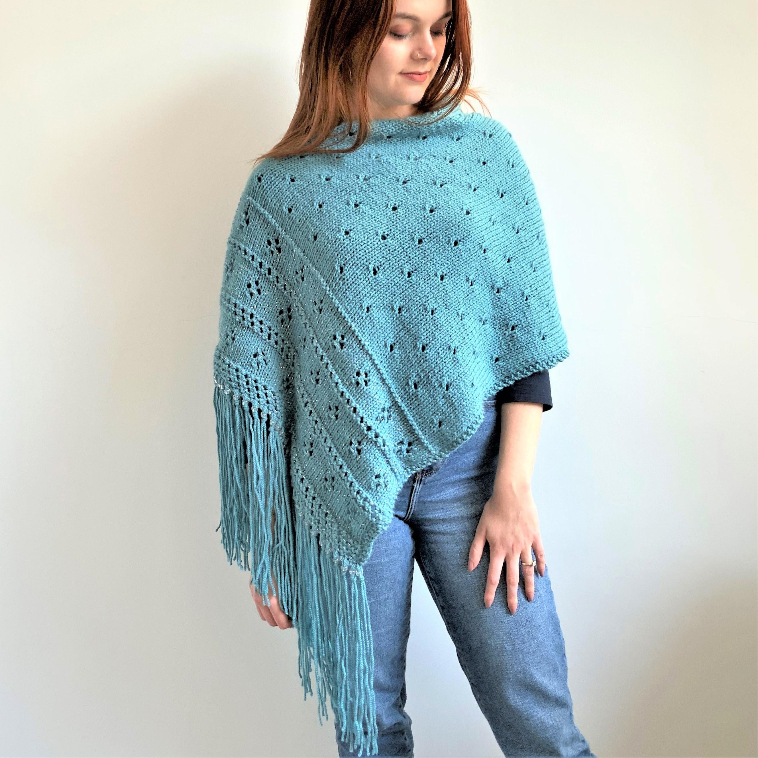 'Sea Sparkle' Poncho/Wrap