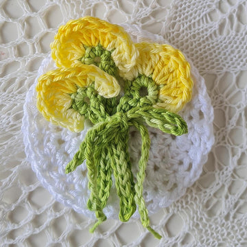 Framed Flower Brooches