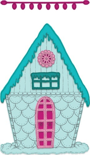 Heartfelt Creations Cut & Emboss Dies - Candy Cane Cottage 5" To .5"