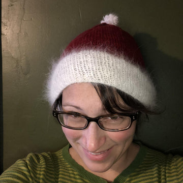 Elfish Angora Trimmed Hat