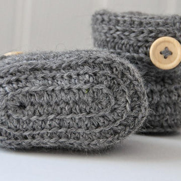Wrap Around Crochet Baby Boots