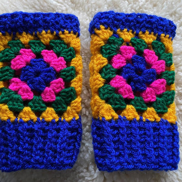 Crochet Granny Square Mittens
