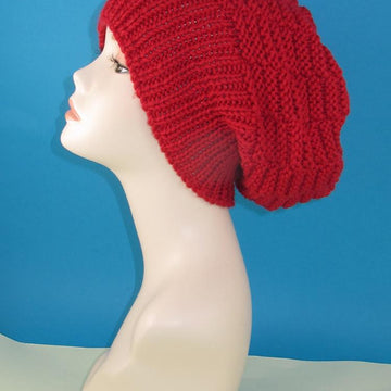 Chunky Basket Stitch Slouch Hat