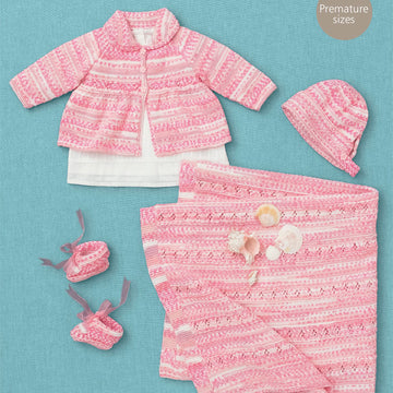 Coat, Hat, Bootees and Blanket in Sirdar Snuggly Baby Crofter 4ply - 4616 - Downloadable PDF