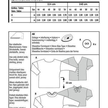 Burda Style Misses' Pullover with Deep Back Neckline, Slit and Bow B6093 - Paper Pattern, Size 18-28 (44-54)