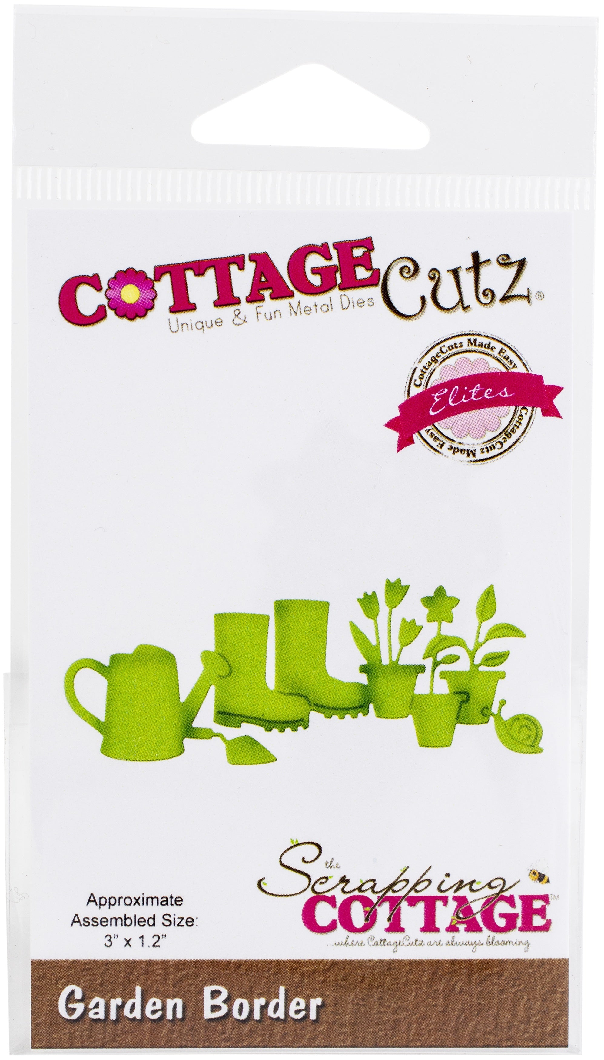 CottageCutz Elites Die - Garden Border 3"X1.2"