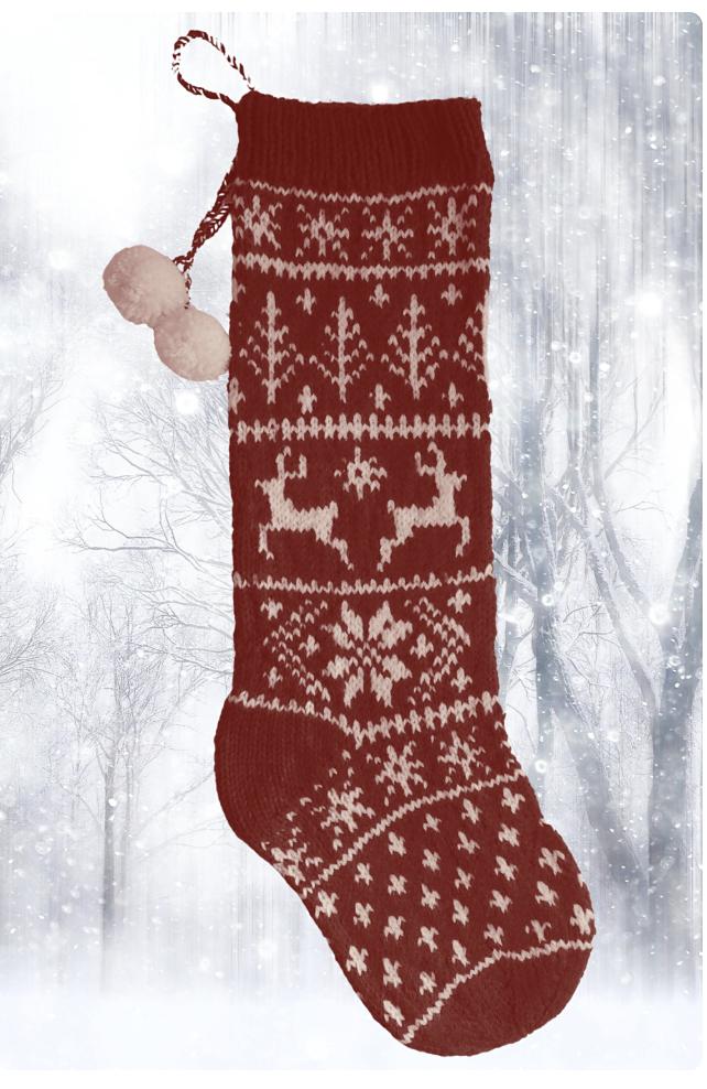 Reindeer Christmas Stocking