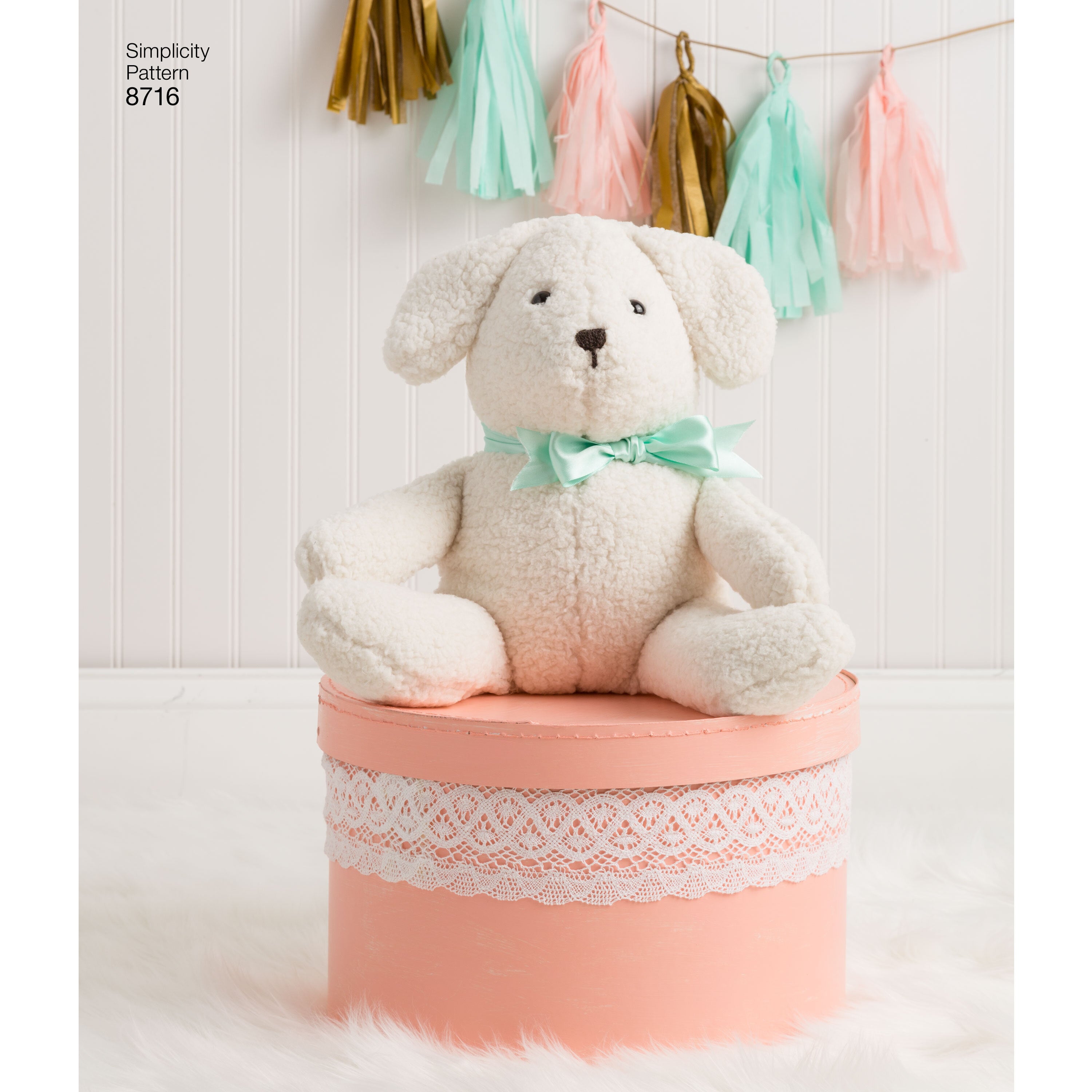 Simplicity 8716 Stuffed Animals - Paper Pattern, Size OS (ONE SIZE)