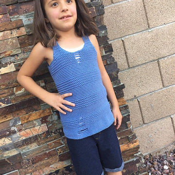 Michelle Shredded Tank - Child Sizes
