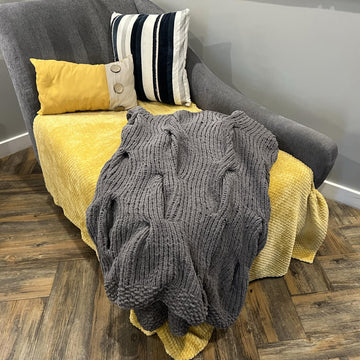 Lazy Cable Blanket