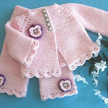 Pattern Baby Jacket Baby Pants Baby Shoes Baby Beanie Baby Set by Elena Mitchell