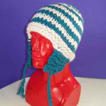Super Chunky Stripe Trapper Hat